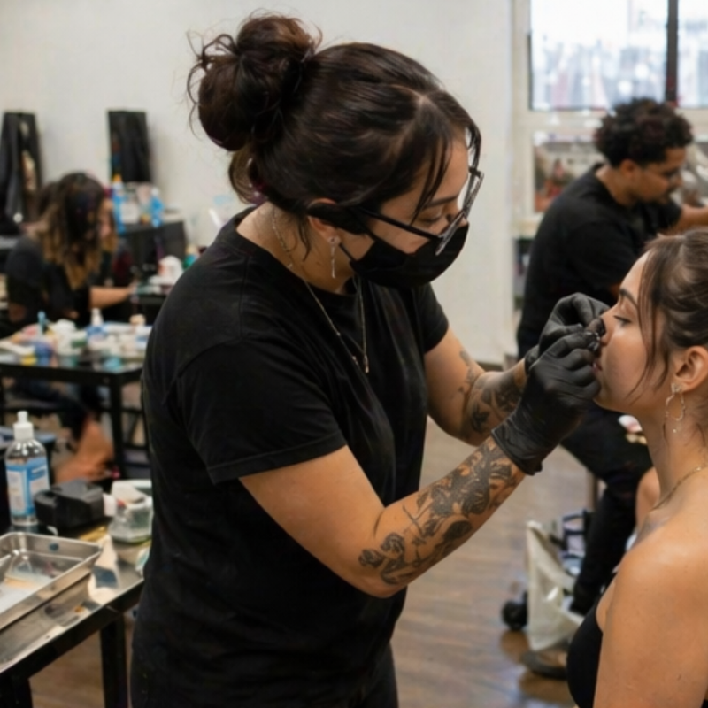 Piercing class student 1